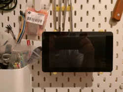 Skadis Mount for Raspberry Pi 7" touchscreen