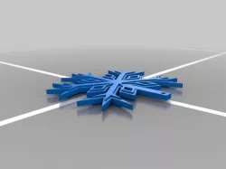 Snow Flake Keychain