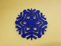 Snowflake Christmas Holiday Ornament 2
