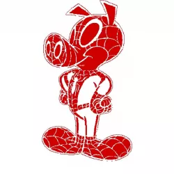 Spider Ham stencil