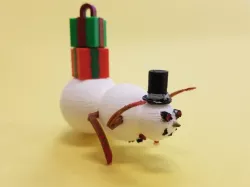 Spider Snowman Hybrid Mashup Terror Ornament