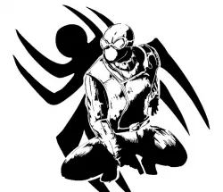 Spiderman Noir stencil