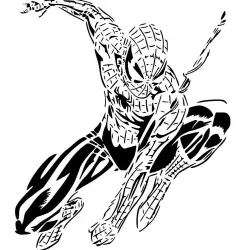 Spiderman stencil