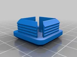 Square Plug Cap For Autofisherman 1"x1" aluminium tube