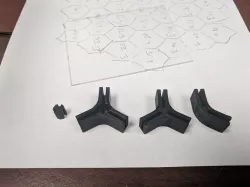 Wall mounted honeycomb shelving bracket
