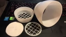 Water filter based on cotton pad