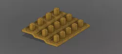 1/2 socket rack holder for 1" pegboard / perforated wood
