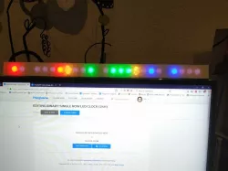 Binary single row Led Clock (24h)