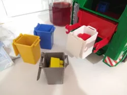 Bruder. garbage can / container