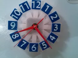 Clock with magnets