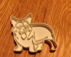 Corgi Cookie Cutter cleaned up