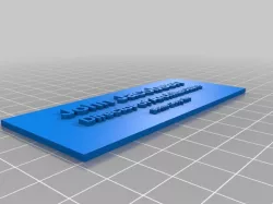 Corporate Wall Name Plate (3 lines of text)