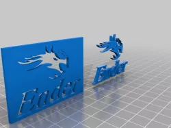 Creality Ender 3 Dragon and Logo