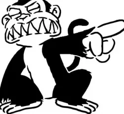 Evil Monkey Stencil