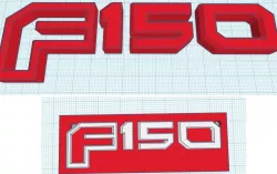 Ford F150 replacement badge and keychain or wall art