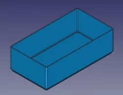 FreeCAD parametric stackable box