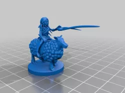 Gnome Warlock on Riding Sheep