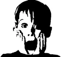 Home Alone Stencil