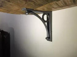 Iron Bracket with French Cleat mount