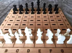 Laser Cut Chess Game