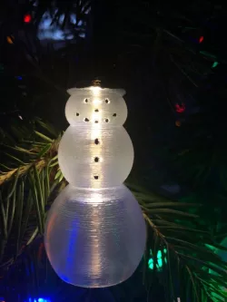 Lighted Snowman Ornament
