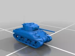 M4 sherman tank x2 cannons model 2018