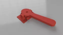 Magnetic latch and lever