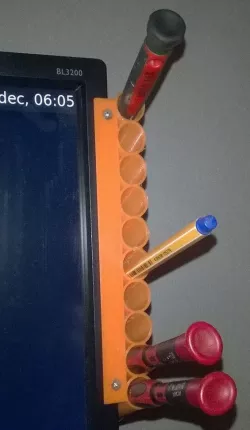 Monitor pen holder