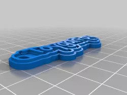My Customized Multiline Tag or Keychain