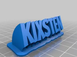 My Customized Sweeping 2-line name plate