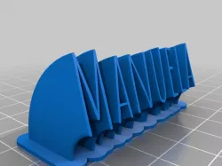 My Customized Sweeping name plate