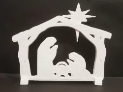 Nativity scene or two T-Rexes?
