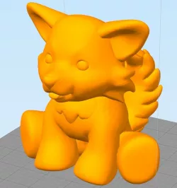 Plush Wolf without Base