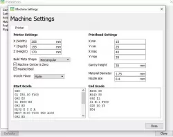 Printing nozzle wipe code gcode (Dremel D3 3D45 3D40 3D20) 