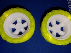 Rim/Tire for Dual Mode Spring Motor Rolling Chassis