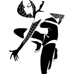 Spider Gwen stencil 2
