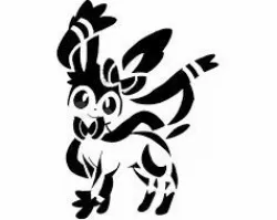Sylveon stencil