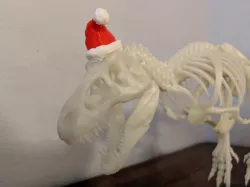T-Rex Santa Hat