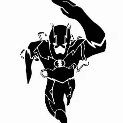 The Flash stencil