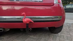 Tow ball flamingo