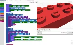 Toy Brick made with BlocksCAD