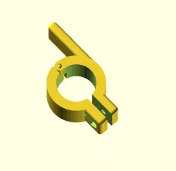 Tube hinge latch