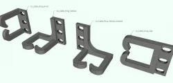 1U Rackmount Cable Management Rings