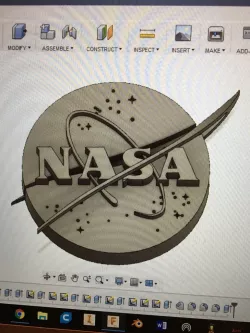 3D NASA logo