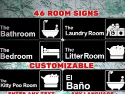 46 Room Signs Like "The Office" Logo