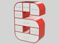 6-Frame Set of Drawers
