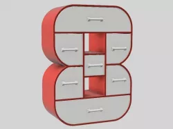 8-Frame Set of Drawers