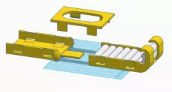 AAA battery feeder (wall mountable, stackable, tool-free) ** updated: 2019-01 **