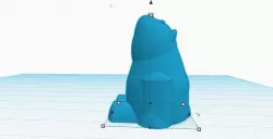 bear for solid mold (gummy bear)