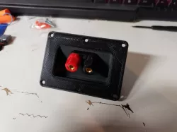 Binding post terminal cup with routing template
